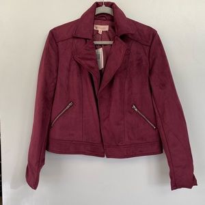 Philosophy Faux Suede Moto Jacket
